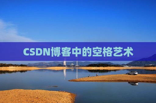 CSDN博客中的空格艺术
